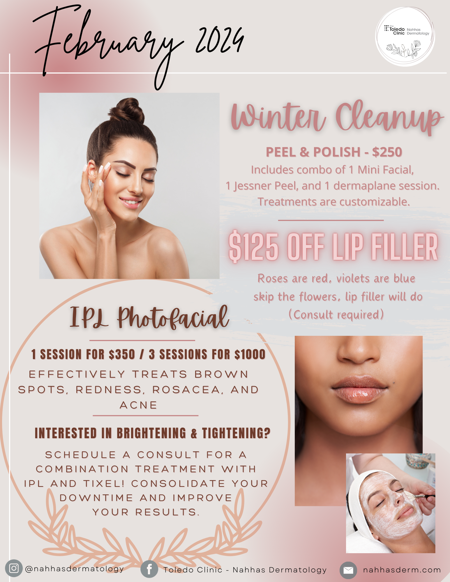 Monthly Specials in Toledo, OH | Nahhas Dermatology